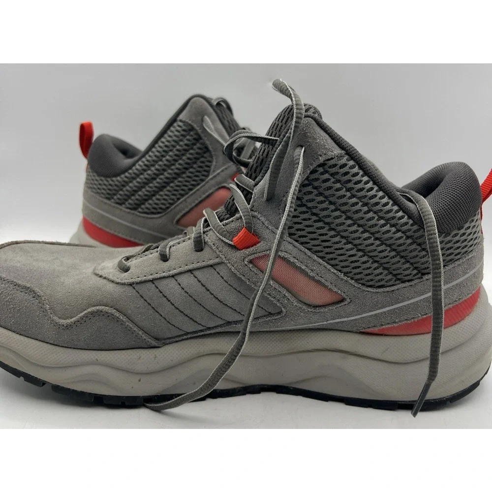 Columbia Trailstorm Mid Hiking Shoes Mens 11.5 Gray Red Omni Grip Boots
